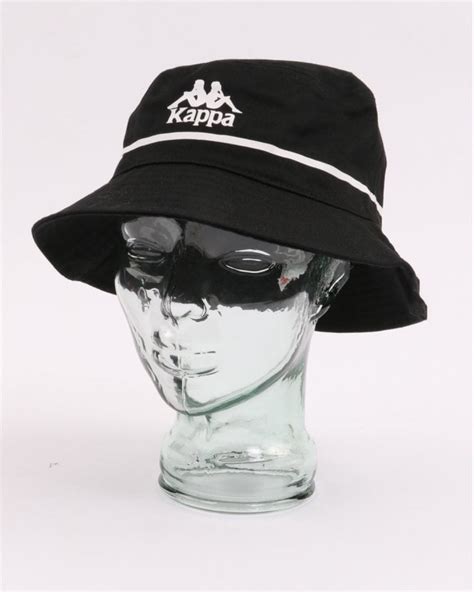 Kappa Bucket Hat Black 80s Casual Classics