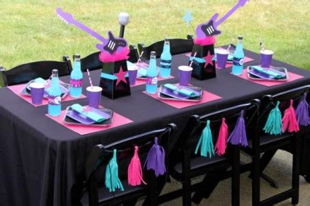 Kara S Party Ideas Girly Rock Star Dance Pink Birthday Party Planning Ideas Decorations