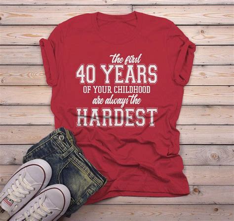 Sweet birthday wishes for crush to impress him/her on this birthday. Men's Funny 40th Birthday T Shirt First 40 Years Childhood | Etsy | Husband shirts, Clover ...