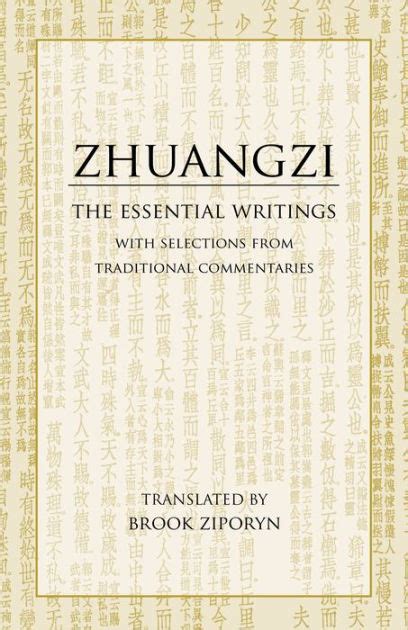 Zhuangzi The Essential Writings With Selections From Traditional