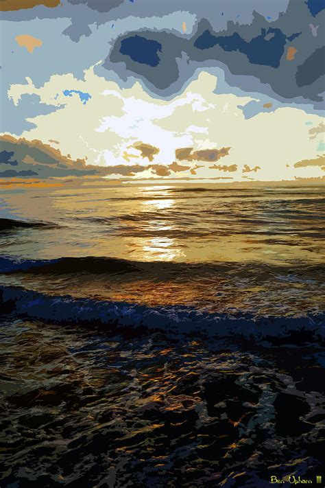Rockaway Sunset 4 Enhanced 2 Photograph By Ben Upham Iii Fine Art