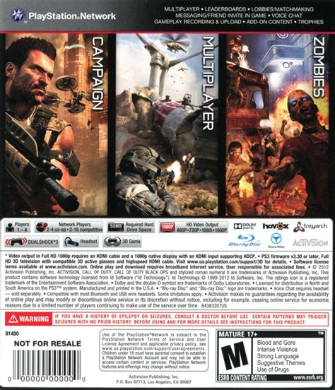 Call Of Duty Black Ops Ii 2012 Playstation 3 Box Cover Art Mobygames