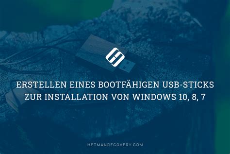 Erstellen Eines Bootfähigen Usb Sticks Zur Installation Von Windows 10