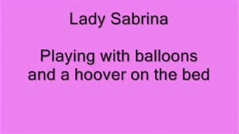 Lady Sabrina Playing With Balloons And A Hoover Ultra High Heel