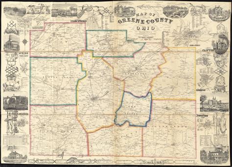 Map Of Greene County Ohio Digital Commonwealth