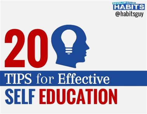 20 Tips For Effective And Easy Self Education Pptpop
