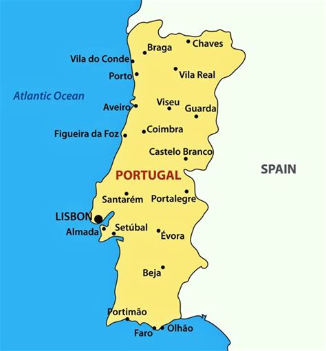 Die algarve hat schöne sandstrände und zerklüftete klippen. Karten von Portugal | Karten von Portugal zum ...