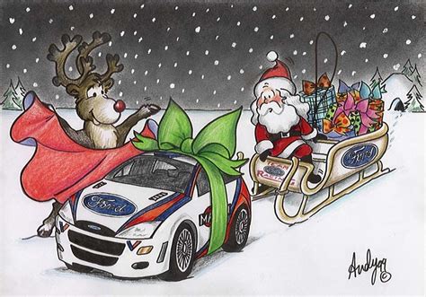 Ford Xmas Merry Christmas Christmas Card