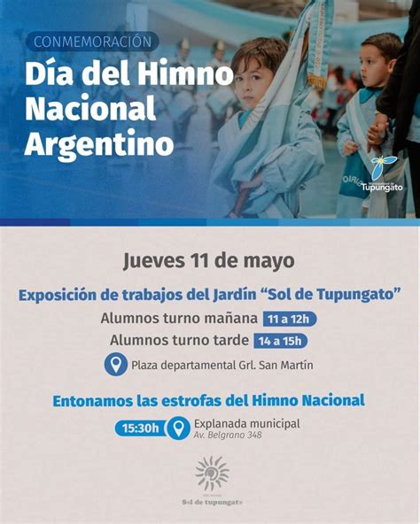 Tupungato Celebra El Día Del Himno Nacional Argentino Infouco