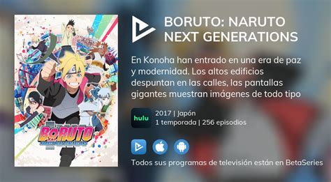 ¿dónde Ver Boruto Naruto Next Generations Tv Series Streaming Online