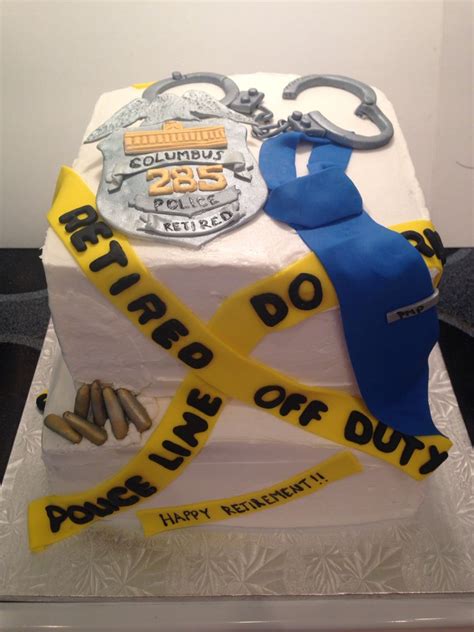 Police Retirement Cake Getcakedbystacy Custom By Stacy G Office