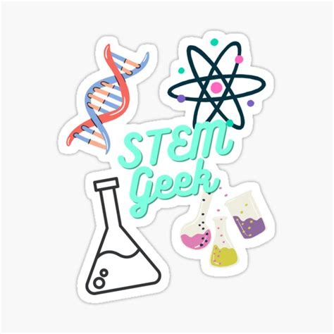 Stem Geek Sticker For Sale By Selenaj Redbubble