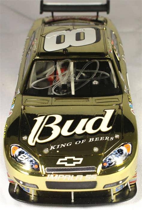90's dale earnhardt budweiser nascar racing jacket size: Dale Earnhardt Jr. Signed NASCAR #8 Budweiser 1:24 Gold ...