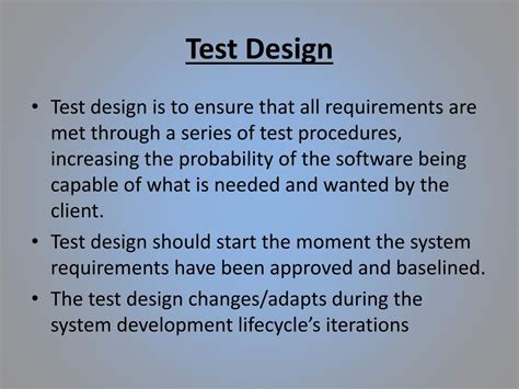 Ppt Test Design And Documentation Powerpoint Presentation Free