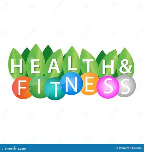 Health And Fitness Stock Vector Illustration Of Energy 91892374