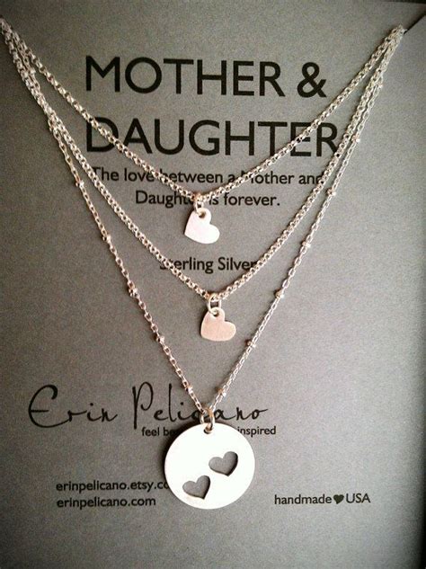 mother two daughters necklace set inspirational by erinpelicano i love this daughter