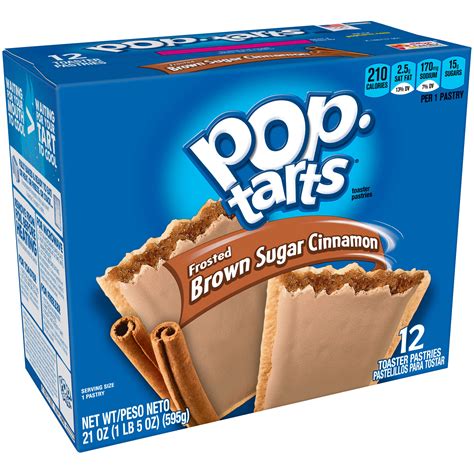 Kellogg S Pop Tarts Toaster Pastries Frosted Brown Sugar Cinnamon 12 Pastries [21 Oz 1 Lb 5