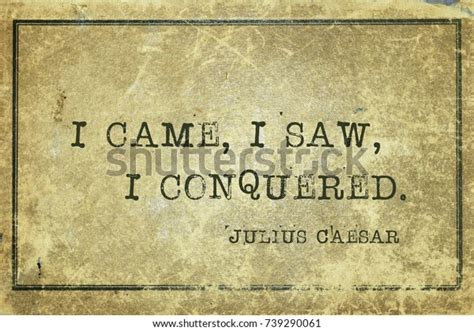 Came Saw Conquered Ancient Roman Politician Stock Illustration 739290061