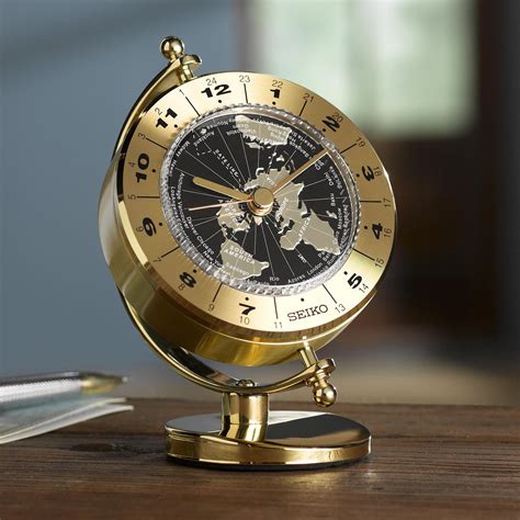 Seiko Globe World Time Clock Globe Novica