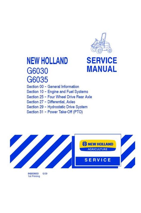 New Holland G6030 G6035 Service Manual