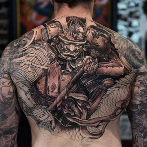 Samurai Japanese Tattoo Ideas Back Tattoos For Men Viraltattoo
