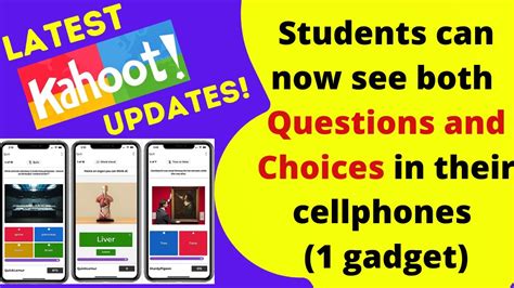 Kahoot Updates Students Can Now See Both Questions And Choices In One