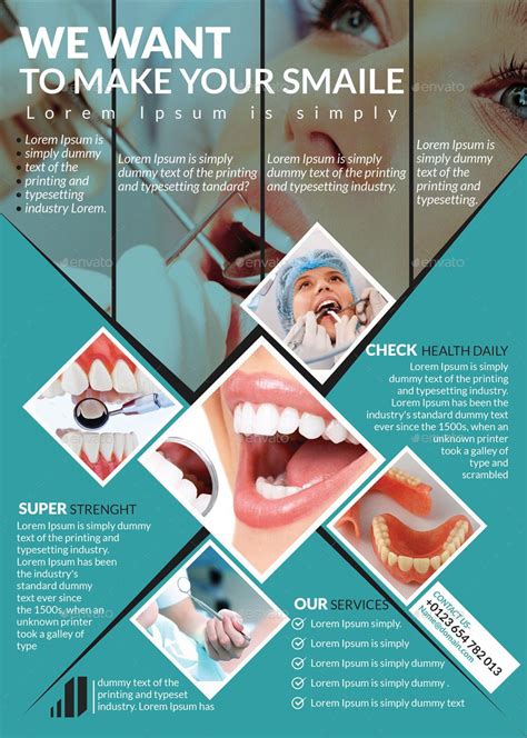 Dental Flyer Templates Preview Dental Design Dental Advertising