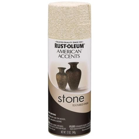 Rust Oleum American Accents 12 Oz Stone Bleached Stone Textured Finish