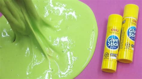 How To Make Fluffy Slime With Glue Sticks And Shaving Gel No Borax