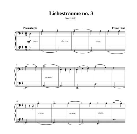 Liszt Liebesträume No 3