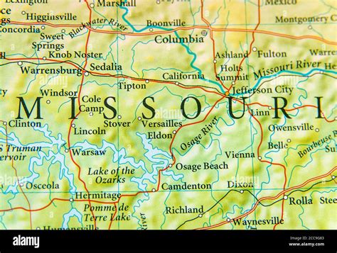 Missouri Map High Resolution Stock Photography And Images Alamy