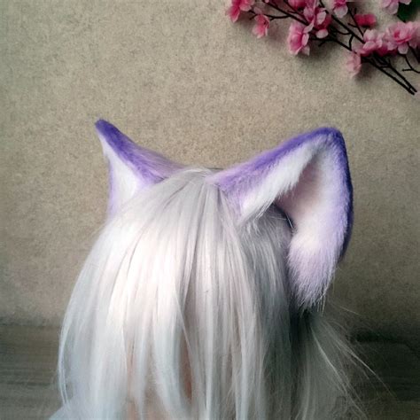 Realistic Ears Colored Cat Ears Realistic Cat Ears Etsy