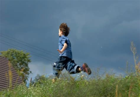 Boy Running Away From Home