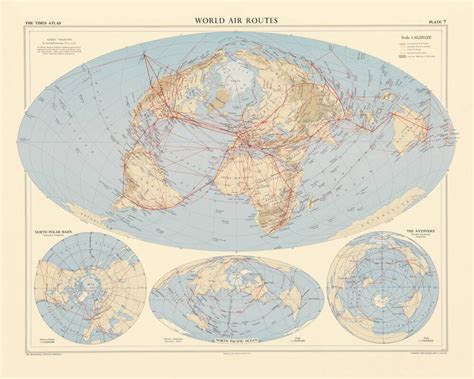 World Air Routes Canvas Wall Art Surfaceview