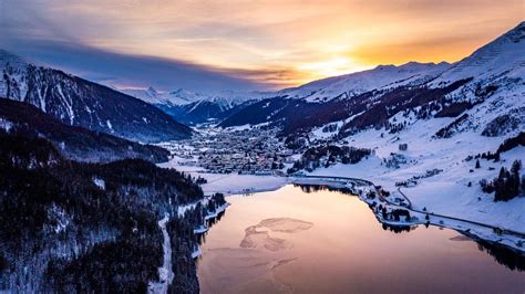 An Unusual View On My Hometown Davos Switzerland Its Amazingly