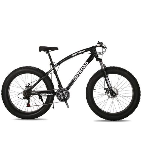 Max4out Fat Tire Mountain Bike 21 Speed 26 Inch Shining Sys Double Disc