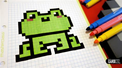 Handmade Pixel Art How To Draw A Kawaii Frog Pixelart Desenho
