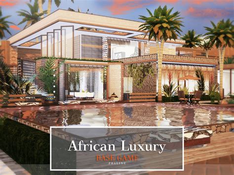 African Luxury House By Pralinesims At Tsr Sims 4 Updates