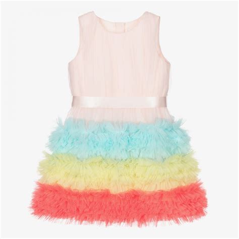 Charabia Girls Colourful Tulle Dress Childrensalon Outlet