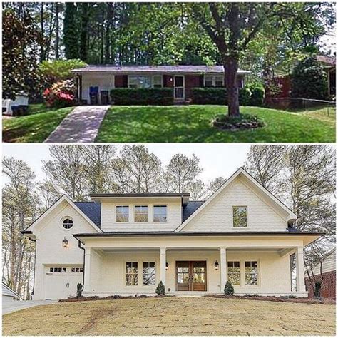 Before And After Front Porch Makeovers Beneath My Heart Ranch House Remodel House