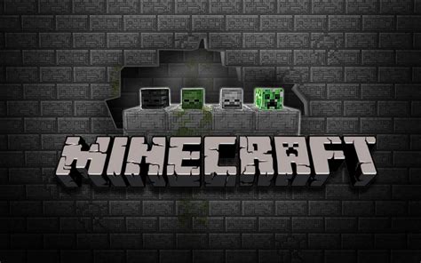 Minecraft Background Logo Wallpaper Text Logo Minecraft Blue Brand