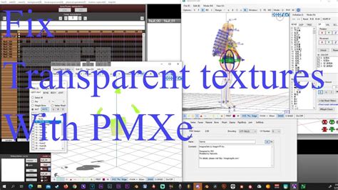 Fixing Transparent Model Parts In Pmx Editor Youtube