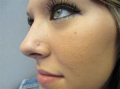 Other nose piercings are through the columella, a cartilaginous structure that separates the right and left sides of the nose. Nose Pierce - Blowjob Story