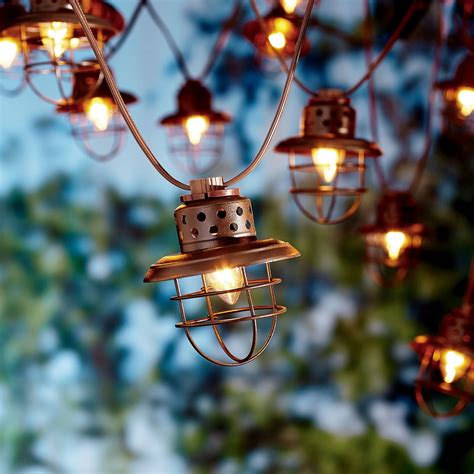 Better Homes And Gardens Outdoor Vintage Cage Lantern String Lights
