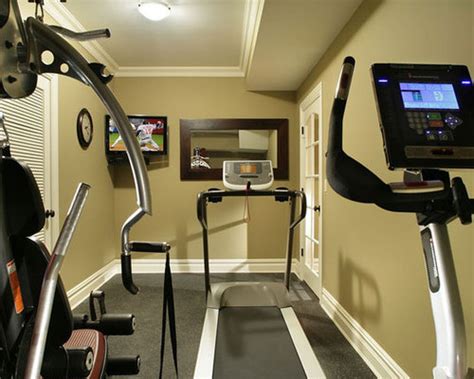 Check out these home gym ideas for inspiration. Small Home Gyms Home Design Ideas, Pictures, Remodel and Decor