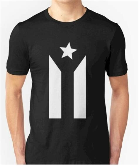 puerto rico black flag t shirt ebay