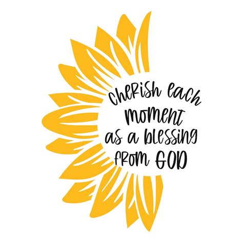 Cherish Each Moment As A Blessing From God Png  Svg Etsy