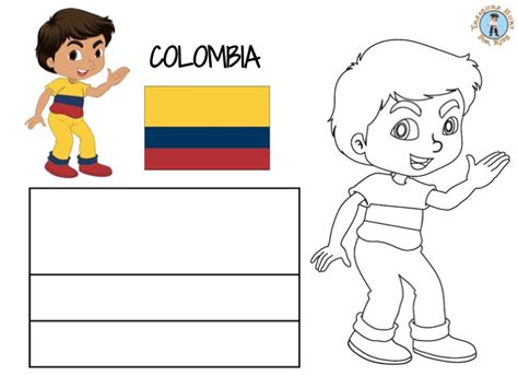 Colombia Coloring Page Free Printables Treasure Hunt 4 Kids