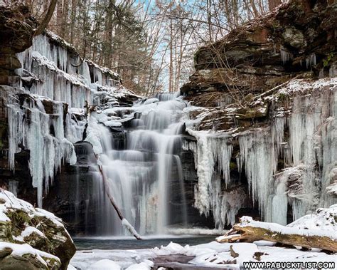 The 50 Best Winter Waterfalls In Pennsylvania