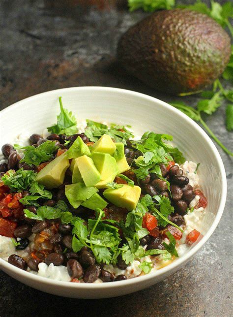 Chocolate cottage cheese snack bowl. Cottage Cheese Salsa with Black Beans and Avocado - A Dish ...